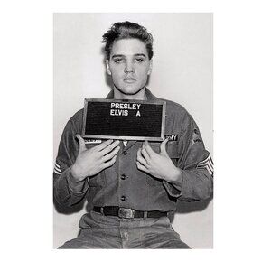 ELVIS - ARMY ENLISTMENT PHOTO POSTER 170
